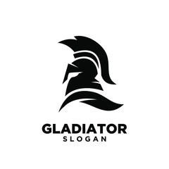 head gladiator spartan logo icon design