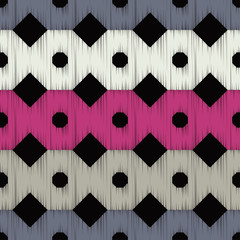 Octagon design. Ethnic boho ornament. Seamless pattern. Tribal motif. Vector illustration for web design or print.