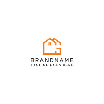 Letter CG Home Logo Design Template Vector Illustration