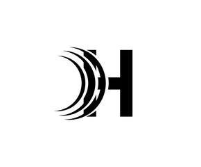 Abstract H Letter Logo, Perfect for Technology  and Automotive Concept.