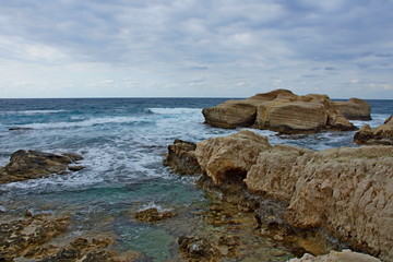 Fototapeta na wymiar Aiva beach (Cyprus)