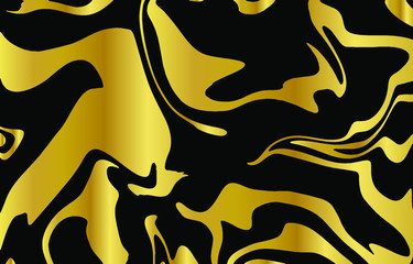 Premium marble line , abstract art deco gradation Amber gold on a black and gold background. card. Poster. elements design for presentation.