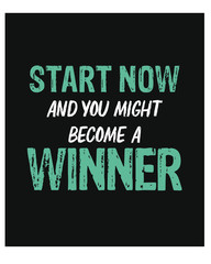 Fototapeta premium Motivational quotes vector design poster 
