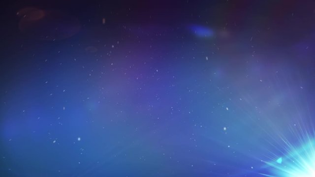 Title slide with omni light on blue