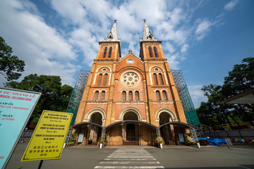 Fototapeta na wymiar Notre-Dame Cathedral Basilica of Saigon