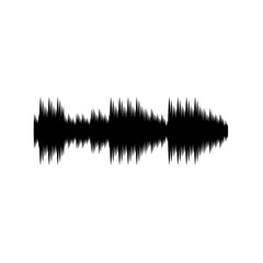 Sound waves vector illustration design template