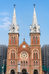 Vertical image of Notre-Dame Cathedral Basilica of Saigon