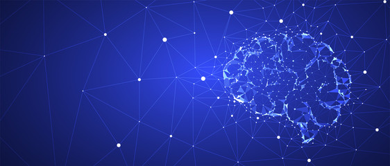 Conceptual technology illustration of artificial intelligence