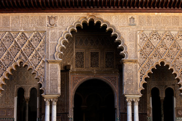 Fototapeta premium Alcazar Palace of Seville Architectural Details