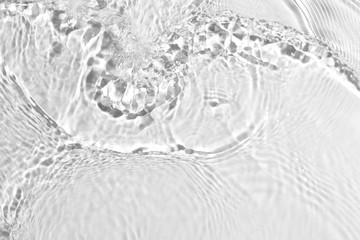 texture of splashing clean water on gray background