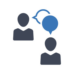 Business communication icon