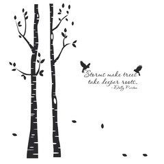 The beautiful tree with the quote