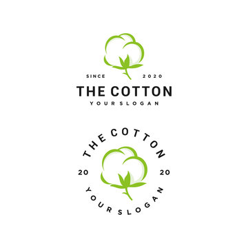 cotton vector logo design