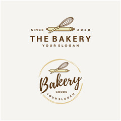 bakery vector logo design template