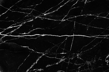 Dark black and white marble texture with vein seamless patterns abstract background