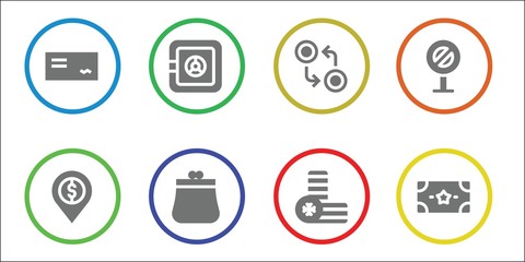 cash icon set