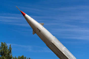 Soviet surface to air missile in Victory park, Yerevan, Armenia