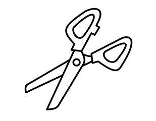 ハサミ(線画)