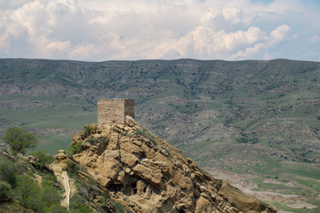 Fototapeta na wymiar David Gareja monastery and caves in Georgia