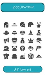 occupation icon set
