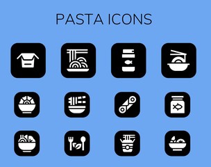 pasta icon set