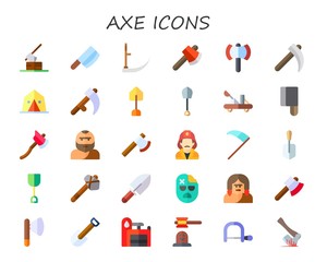 axe icon set