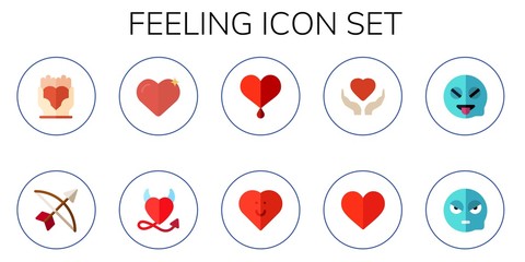 feeling icon set