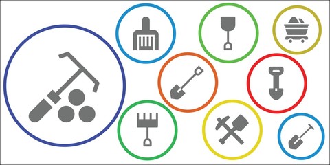 dig icon set