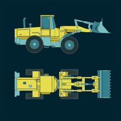 Colorful Heavy loader drawings