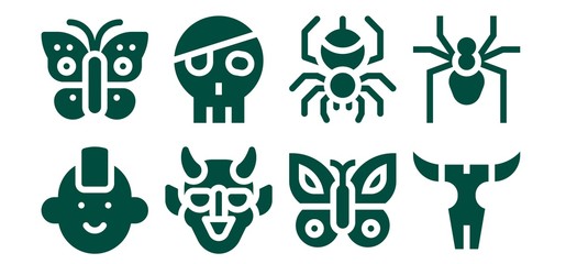 tattoo icon set