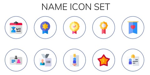 name icon set