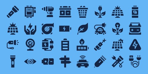 battery icon set