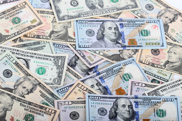 the many dollars. money background