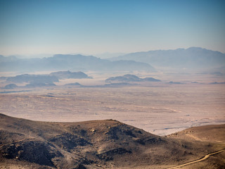 Fototapeta na wymiar Highlands deserted mountains in Jordan