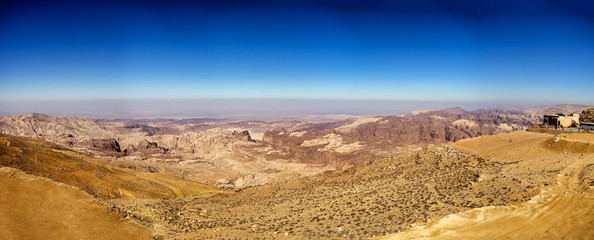 Highlands deserted mountains in Jordan