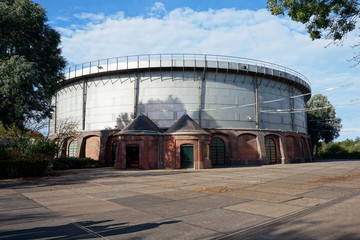 Fototapeta premium Gasometer Gashouder in Amsterdam, Netherlands