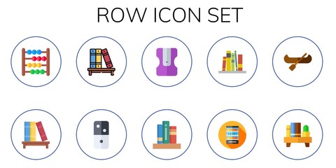 row icon set