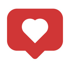 Notifications icon. Like icon vector. social media Like vector icon.