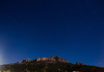 Mountain night sky (stars)
