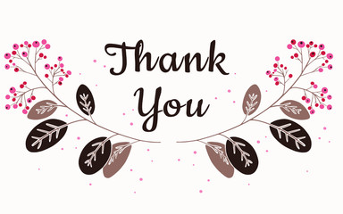 Hand drawn lovely romantic floral greeting card. Hand drawn vector illustration. Doodle flowers and leaves. Special your day, wedding, birthday, Valentine's day, blogs, prints. Vector illustration