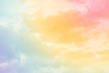 cloud background with a pastel colour