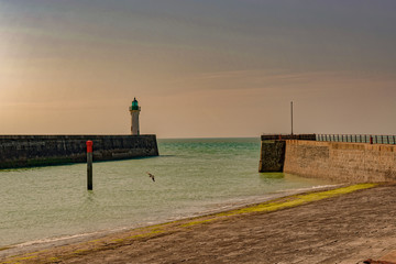 lighthouse at sunset