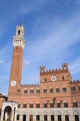 Fototapeta premium Beautiful view Piazza del Campo Siena Italy Europe
