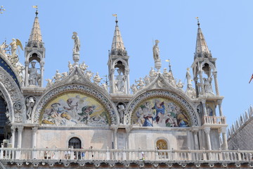 Naklejka premium Beautiful view Saint Mark church Venice Italy Europe