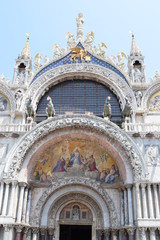 Fototapeta na wymiar Beautiful view Saint Mark church Venice Italy Europe