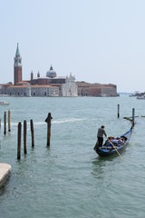 Beautiful view Venezia canal Italy Europe