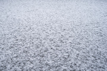 Snow lying on ground, snow falls on ground