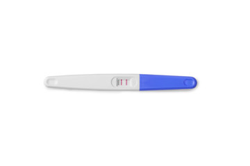 Isolation of positive pregnancy test stick, surprise