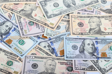 Fototapeta na wymiar Turkey handful of paper money on a white background