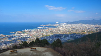 四国中央市具定展望台からの眺め２